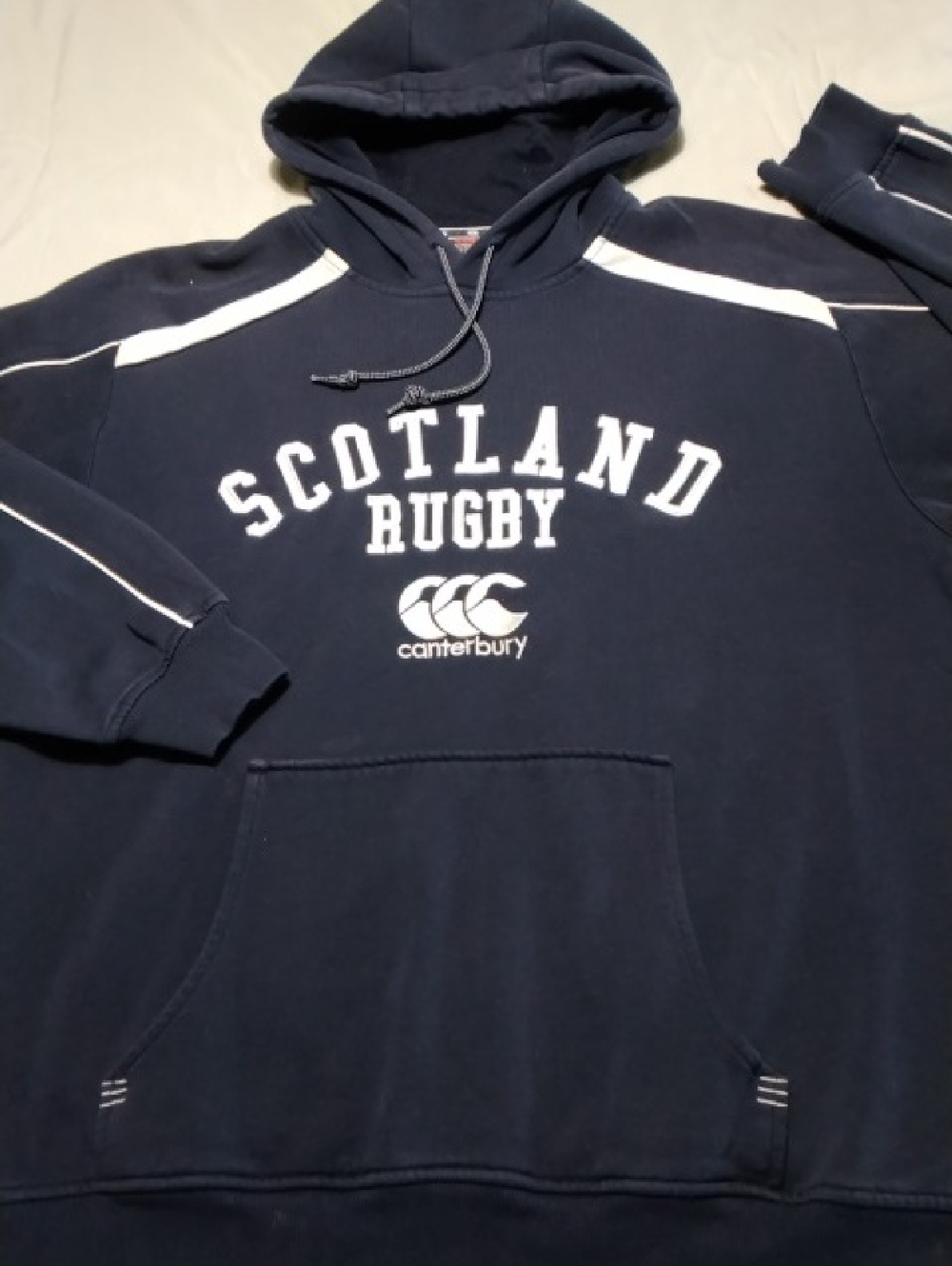 Canterbury Scotland Rugby Navy Hooded Pullover , L , $42